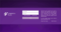 Desktop Screenshot of my.christushealth.org